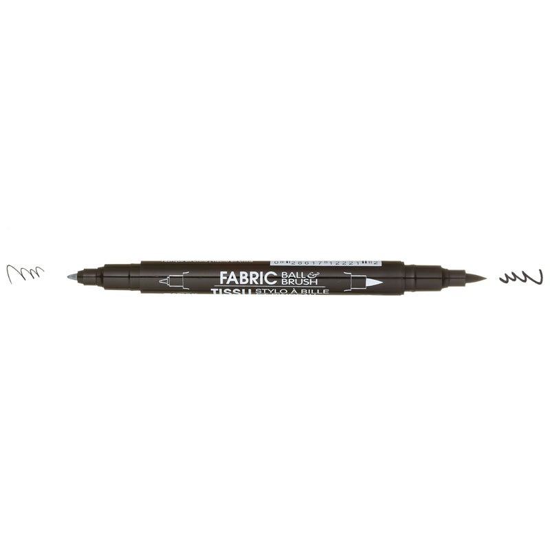 Marvy Uchida Uchida 122-C-1 Marvy Fabric Ball and Brush Marker, Black - Image 2